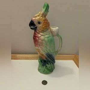 Antique liquor decanter parrot